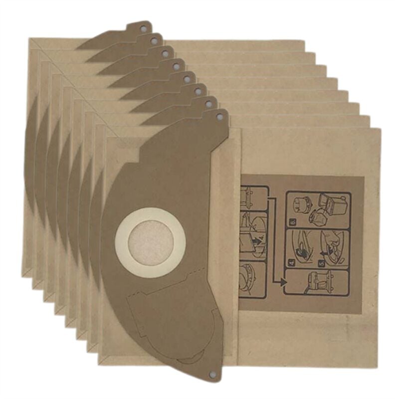Image of 8 StüCk Staubsauger-Papierstaubbeutel für WD2.250 6.904-322 WD2200 A2004 A2054 A2024 WD2