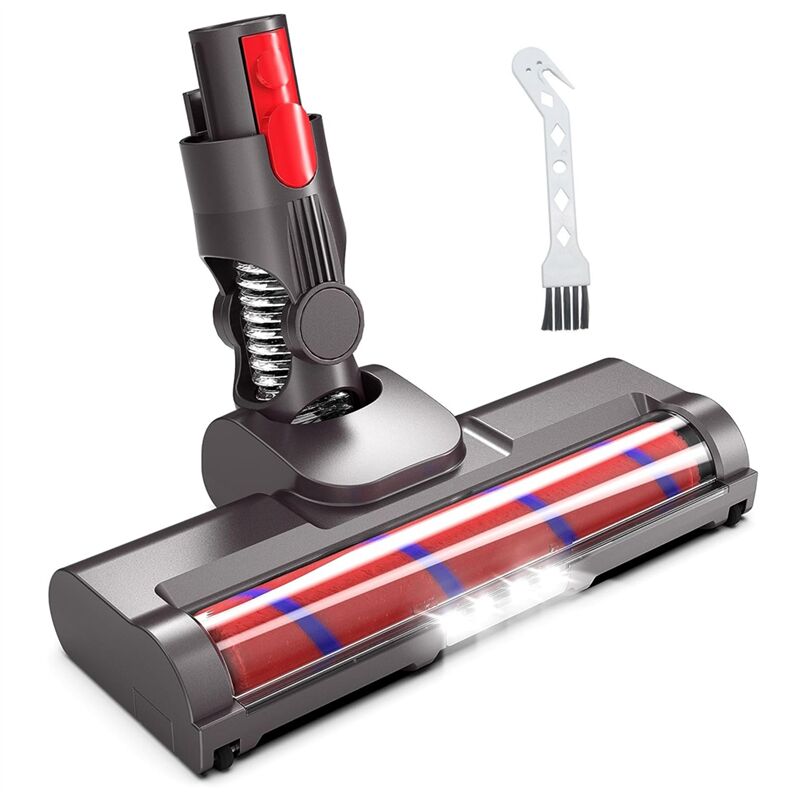 Image of Staubsaugeraufsätze für V15 V8 V7 V10 V11, Hartholzbodenaufsatz, weiche Walzenbürste mit led