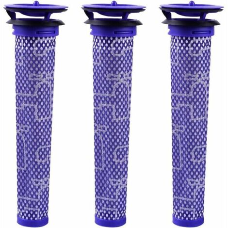 Staubsaugerfilter für Dyson V8, V7, V6 DC62, blau, 3er-Pack, Mischmaterial