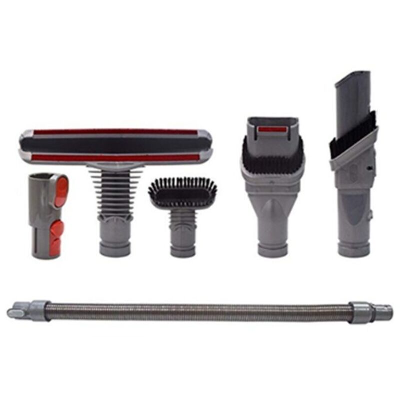 Staubsaugerzubehör, kompatibel mit Dyson V6/V8: Staubsaugerzubehör, DC35/45/58 Adapter, Saugkopf, Bürstenkopf-Set (Set mit sechs Schläuchen)