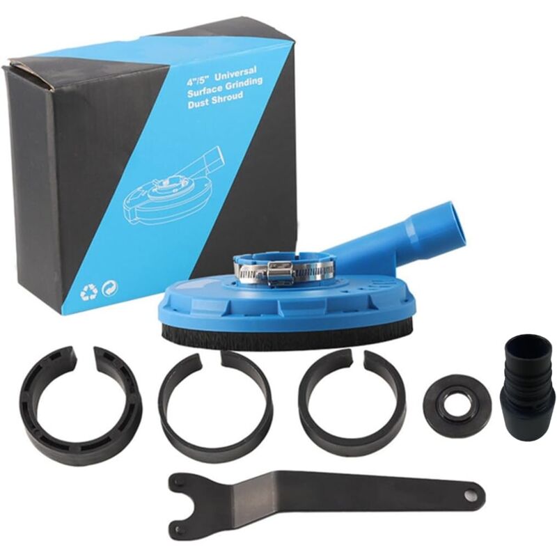 Staubschutzhaube für Winkelschleifer, Oberflächenschleifhaube, Staubschutzhaube für Winkelschleifer, 100/115/125 mm, Schleifscheibe, Elektrowerkzeug
