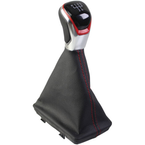 Staubschutzset für Audi A4, S4, Q5 und A5 Modelle (Baureihe 2007-2015), inklusive Schaltknauf und Gangwahlschalter, 5-Gang-Getriebe mit roter Zone.