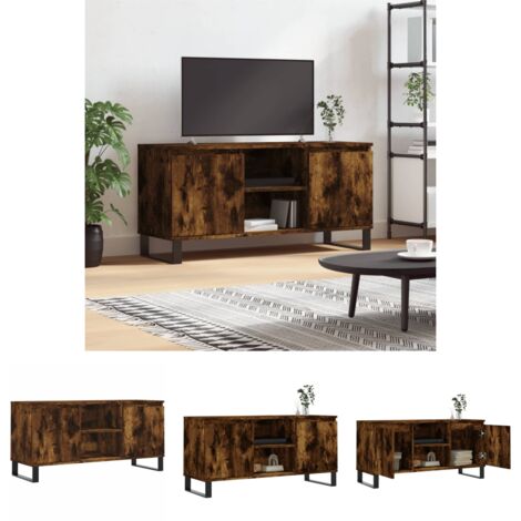 Stauraum - vidaXL TV-Schrank Räuchereiche 104x35x50 cm Holzwerkstoff - Wohnzimmermöbel