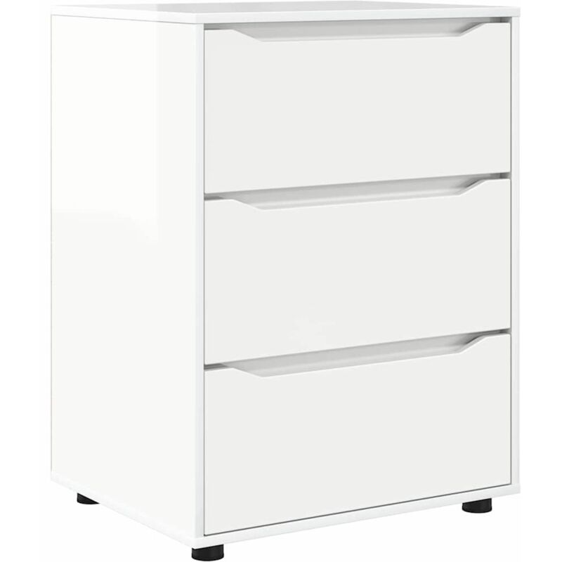 Aufbewahrungsschrank Hochglanz Weiß 60 X 48 X 81 Cm Vidaxl