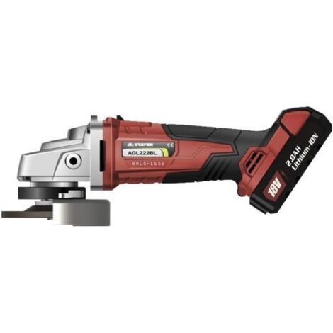 STAYER AMOLADORA AGL222K 18V 2 Bat.2Ah