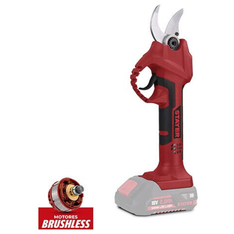 STAYER BPB32 L20 Forbici da Potatura a batteria BRUSHLESS 18V  Senza Batterie