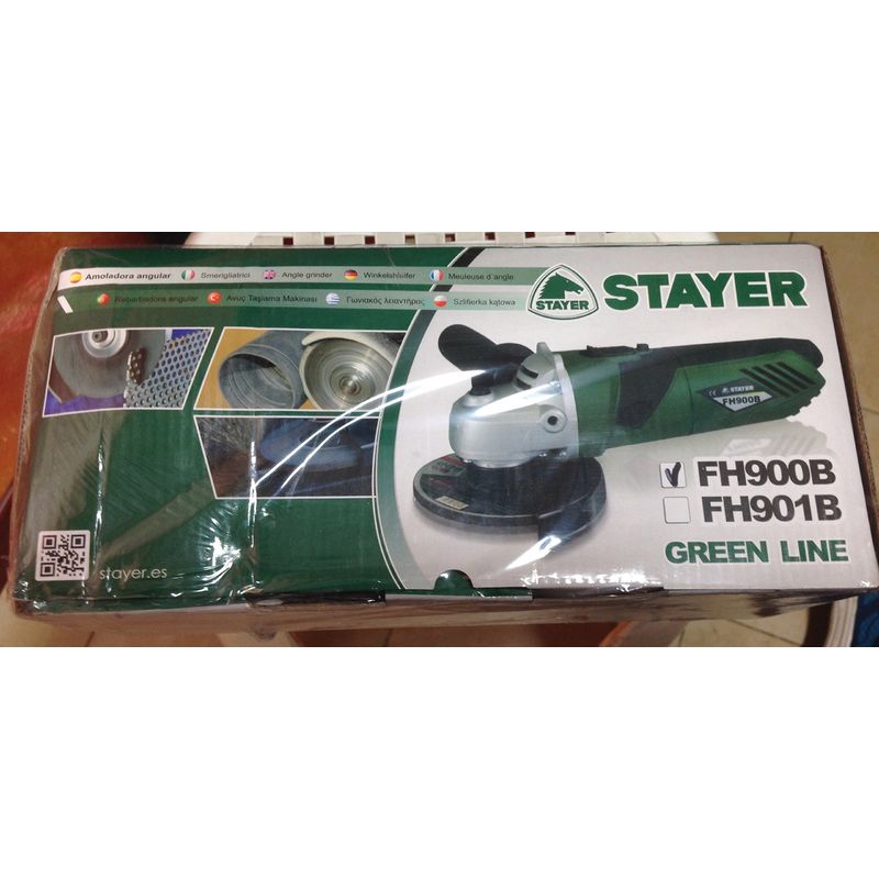 Image of Stayer fh900b smerigliatrice angolare 900 Watt Green Line