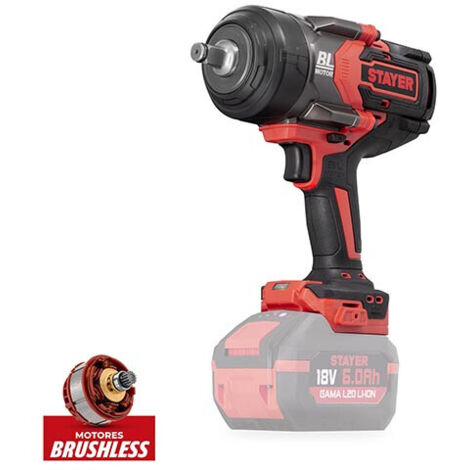 STAYER IWB 1000 L20 Avvitatore ad impulsi a Batteria 18 V  Senza Batterie