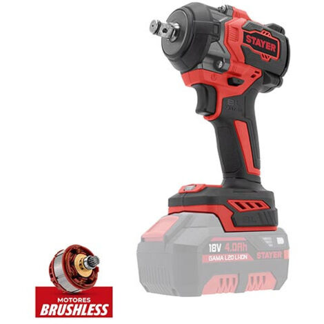 STAYER IWB 550 L20 Avvitatore ad impulsi a Batteria 18 V 2 Ah