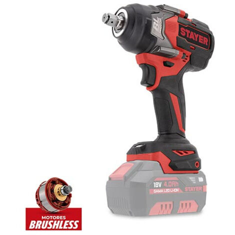 STAYER IWB 750 L20 Avvitatore ad impulsi a Batteria 18 V  4 Ah
