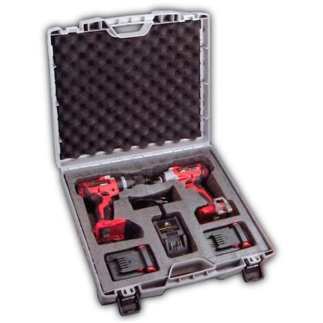 STAYER TALADRO 18 V.PBL224P+ATORNILLADOR IMPACTO 18 V.1/4" ISL224+2 BATERIAS 4.0 Ah+CARGADOR SET 224 K (IF)