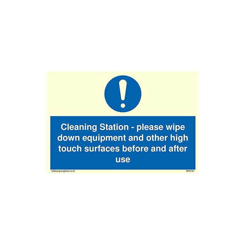 Stazione di pulizia Viking Signs si prega di