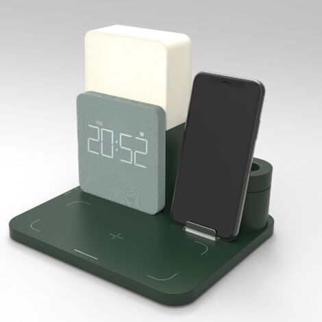 Stazione di ricarica a induzione, caricabatterie wireless 3 in 1, caricabatterie rapido portatile universale da 15 W per iPhone 16/15/14/13/12/11 Pro Max/X/8/Samsung/Huawei, SE 9/8/7/6/5/4/3/2 e AirPo
