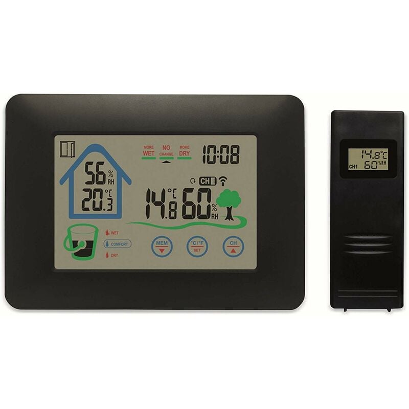 Denver Electronics - Stazione Meteorologica Wireless denver WS-520. Termometro igrometro digitale per la misurazione della temperatura e dell'umidità