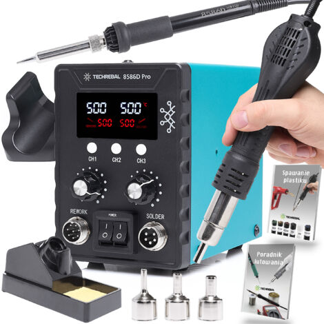 Stazione saldante Techrebal 8586D Pro 2 in 1