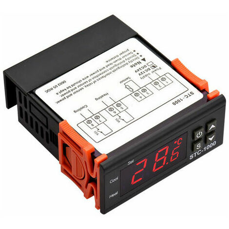STC-1000 Controlador de temperatura digital Controlador de temperatura inteligente Termostato de geladeira, DC 12V - DC 12V