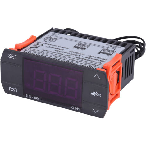 STC-3000 110V-220V Digitalthermostat mit Touchscreen und Sensor (10A)
