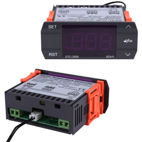 STC-3000 220V Touchscreen Digitaler Temperaturregler, Thermostat mit Sonde (30A)