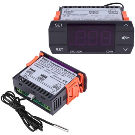 STC-3000 Hochpräziser Temperaturregler mit Sondensensor, 110 V - 220 V, digital, wasserdicht