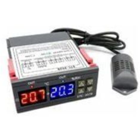 STC-3028 Contrleur Numrique de Temprature et Humidit Thermostat avec Sonde pour Chauffe-Eau et Rfrigrateur PZCC