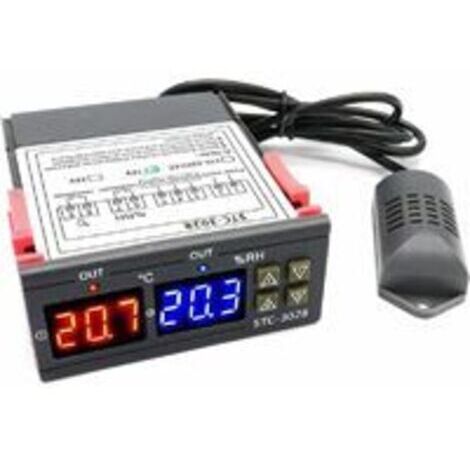 STC-3028 Numérique Température Humidité Contrôleur 110-220 V Thermostat Humidificateur avec Sonde de Capteur D'humidité Capteur pour Chauffe-Eau Réfrigérateur