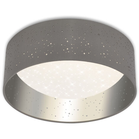 Stea Scello LED-Deckenleuchte, Ø 32 cm, 12 W, silbergrau