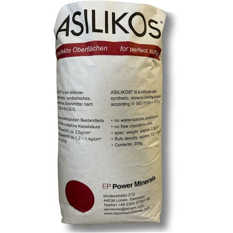 EP POWER MINERALS STEAG Asilikos Strahlmittel 0,2-0,5mm, 25 kg