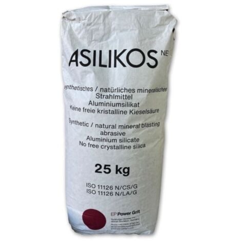 EP POWER MINERALS STEAG Asilikos Strahlmittel NEW 0,2-0,5mm, 25 kg