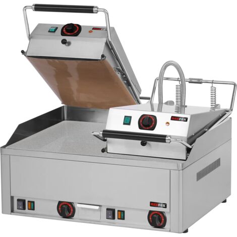 Steak gril électrique double 65x48 TOP chrome durable - KD 66 E - Redfox