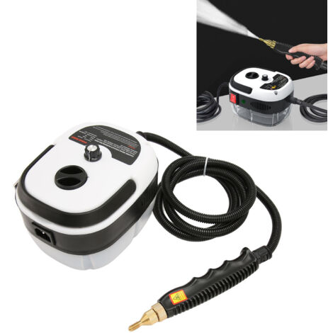 [Steam Cleaner] [2500W] [High Pressure Portable High Temperature Cleaning Machine for Car Furniture] [4 Brush Heads, 2 Silicone Rings]