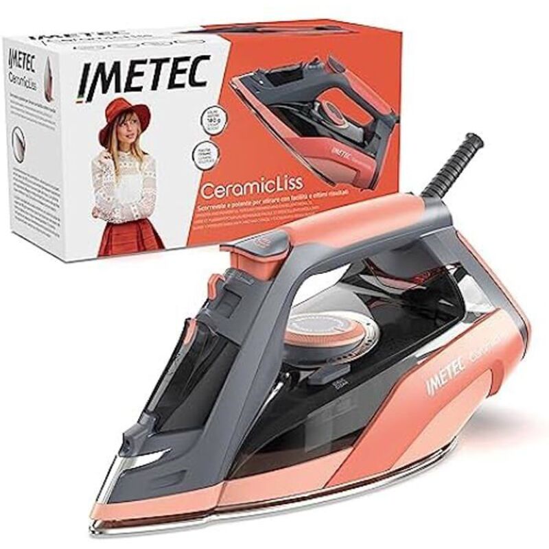 Steam Iron - Imetec - Ceramicliss - Lightweight - 180 g/min - Anti-scale - Ceramic soleplate