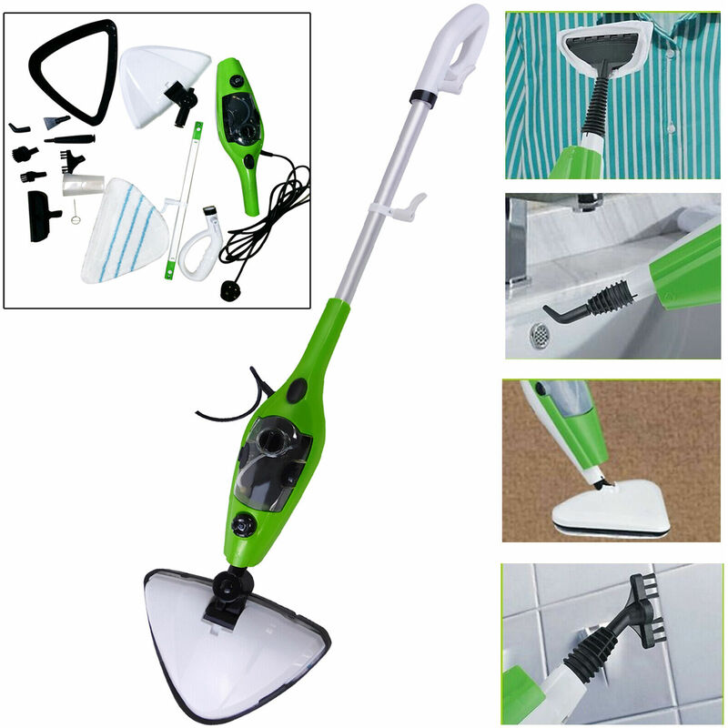 Briefness - Steam Mop Cleaner, Hot Steam Mop Detachable Handheld Steamer Cleaning Floor Window Carpet Washer, Kills 99.9% of Bacteria Without