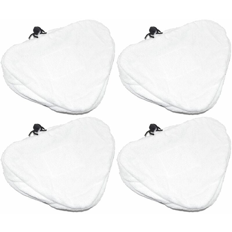 Steam Mop Microfibre Cleaning Cloth Cover Pads Kit For Triangular Head Steam Mops x 4