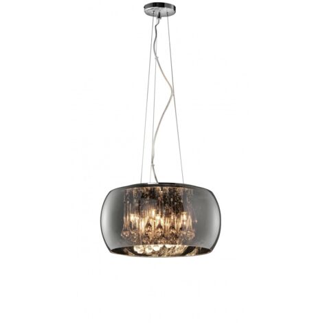 Steam Suspension Chromglas und Anhänger Ø40 cm Trio Lighting