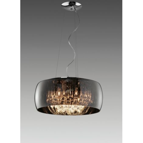 Steam Suspension Chromglas und Anhänger Ø50 cm Trio Lighting