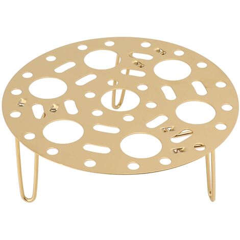 Steaming Rack Stainless Foldable Multi Function Steel Steaming Tray Dumplings Egg Steaming Tool for Home Restaurant Gold
