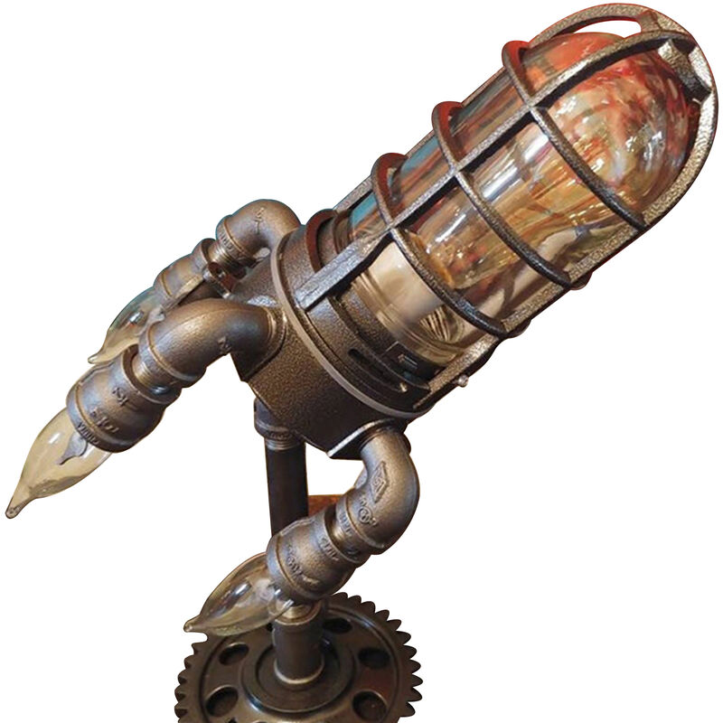 

Steampunk Rocket Light Night Light Decoracion del hogar Estandar europeo UE