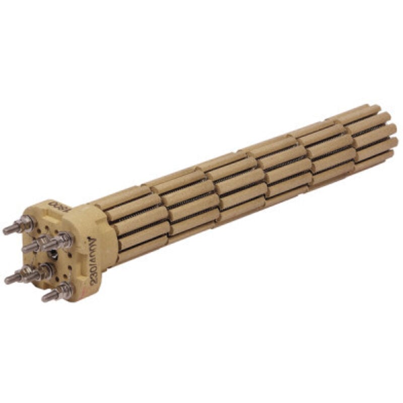 Résistance stéatite tête carrée 3000W, 421mm, tc - diff pour Atlantic 099023