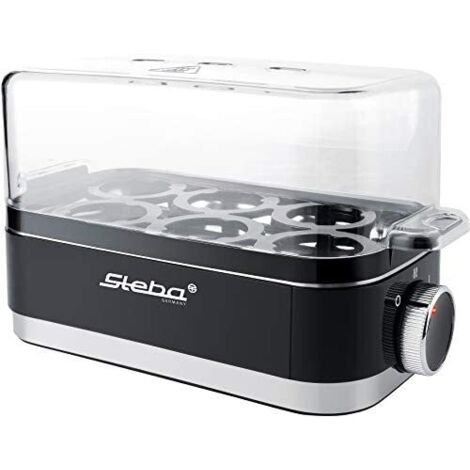 Steba EK 7 Cuociuova Spia luminosa, con cavo, con pungiuovo, con misurino Nero, acciaio inox