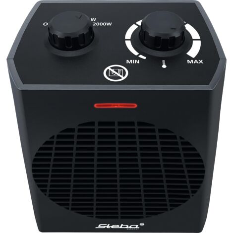 Steba FH 504 Schwarz Heizlüfter 2000W 3 Stufen Überhitzungsschutz Thermostat