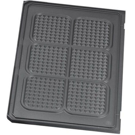Steba Grillplatte unten geriffelt/Waffelmuster anthraz