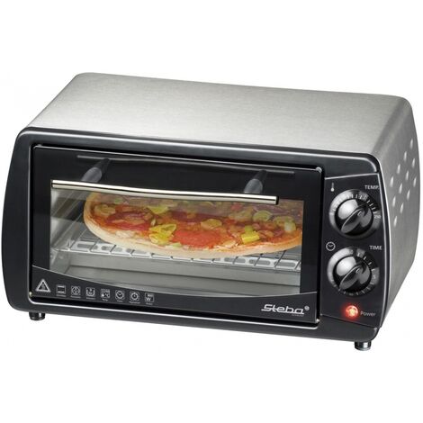 Steba KB 9.2 EC inkl. Pizzastein 048200, schwarz/edelstahl