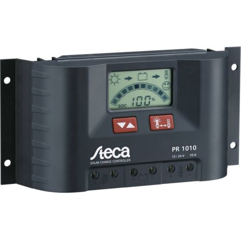 Steca PR 1010 Régulateur de charge solaire PWM 12 V, 24 V 10 A Q97844