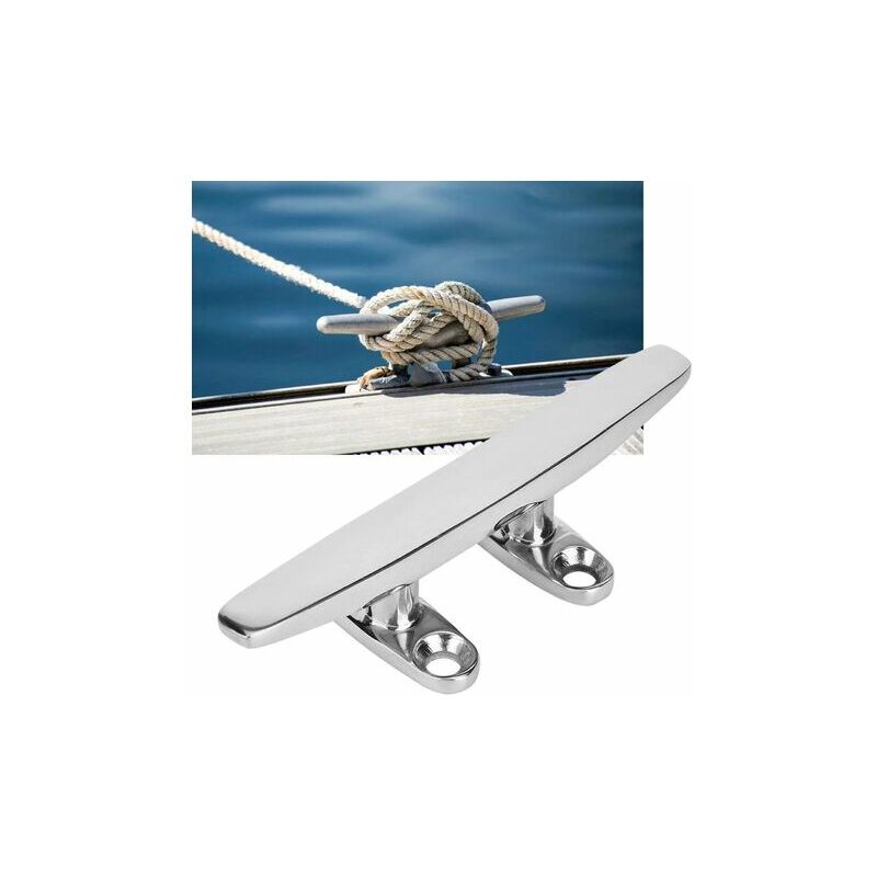 Image of Stecca marina in acciaio inossidabile, bitte marine, accessori lucidati per base barca (125 mm)