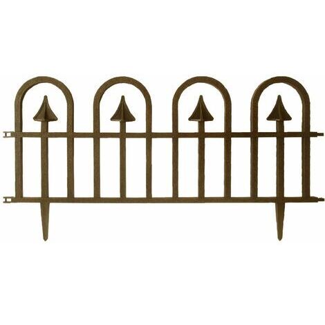 Steccato Componibile Abs Oro Anticato Cm. 60x31,5 Decorativo Per Giardini Piccol