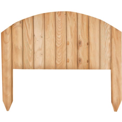 SALONE Steccato Vampiro ad arco in legno di pino impregnato cm 55x47 recinto per giardino