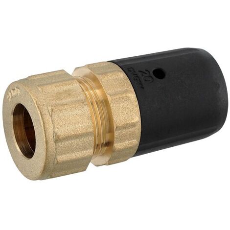 Steck-Übergang 20 x 2 mm MV-Rohr auf 15 mm Kupferrohr Schraubanschluss