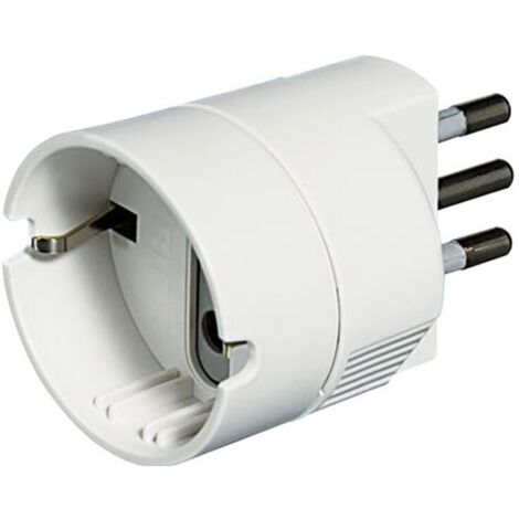 Steckdosenadapter bticino S3623DE weiß 10 Ampere