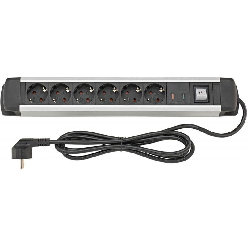 Multuprises 6-prises H05VV-F3G15 16m Aluminium fortis