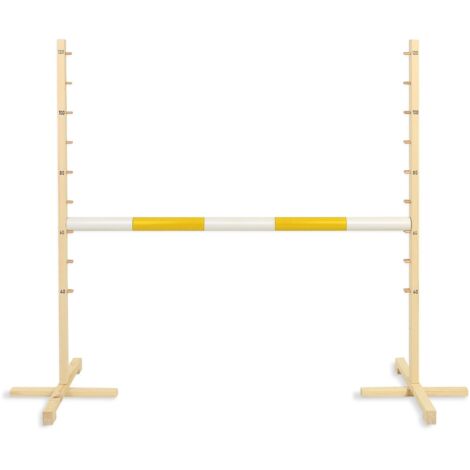 Steckenpferd-Springzaun 120 cm, gelber Balken